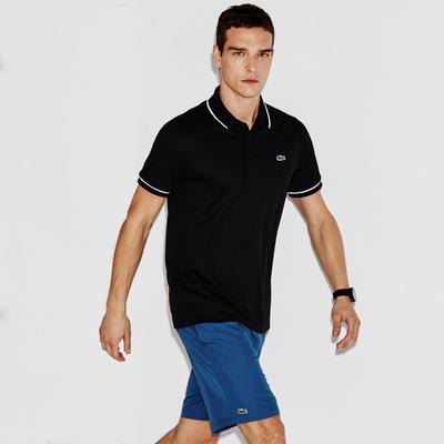 Lacoste Sport Mens Ultra-Dry Tennis Polo - Black/White - main image