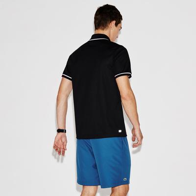 Lacoste Sport Mens Ultra-Dry Tennis Polo - Black/White - main image