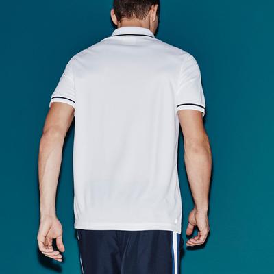 Lacoste Sport Mens Ultra-Dry Tennis Polo - White/Navy - main image