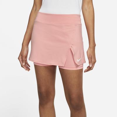 Nike Womens Dri-FIT Victory Tennis Skirt - Bleached Coral/White - main image