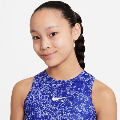 Nike Court Girls Victory Printed Tank - Concord/White - main image