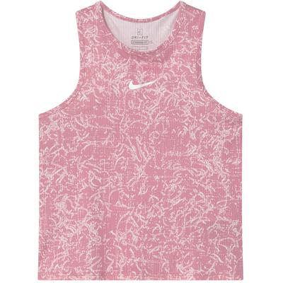Nike Court Girls Victory Printed Tank - Elemental Pink