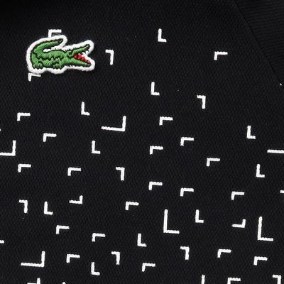 Lacoste Boys Graphic Polo - Black/White - main image