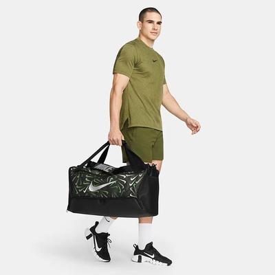 Nike Brasilia 9.5 Medium Duffle Bag - Green/Black