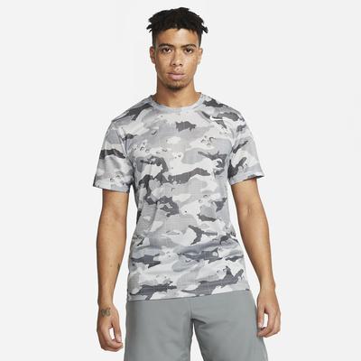 Nike Mens Dri-FIT Camo Tee - Grey - main image
