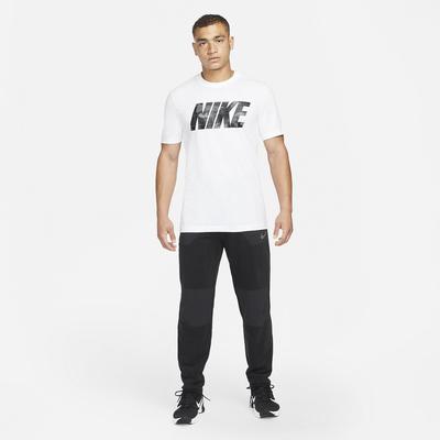Nike Mens Dri-FIT Camo Training Shirt - White/Grey - main image