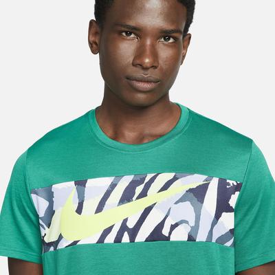 Nike Mens Dri-FIT Sport Clash Shirt - Malachite/Atomic Green - main image