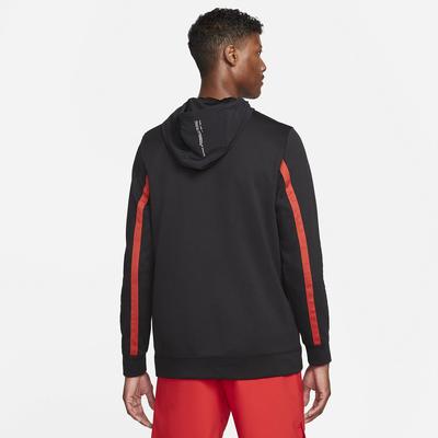 Nike Mens Training Hoodie - Black/Cinnabar - main image