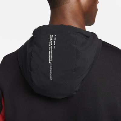 Nike Mens Training Hoodie - Black/Cinnabar - main image