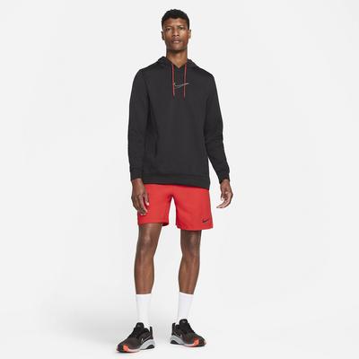 Nike Mens Training Hoodie - Black/Cinnabar - main image