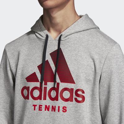 Adidas Mens Tennis Hoodie - Medium Grey Heather - main image