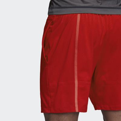 Adidas Mens Barricade Code Shorts - Scarlet