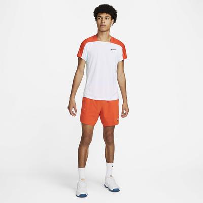 Nike Mens Dri-FIT Slam Top - Team Orange/Glacier Blue
