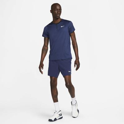 Nike Mens Dri-FIT Advantage Slam 7 Inch Tennis Shorts - Midnight Navy