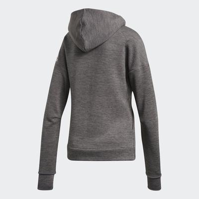 Adidas Womens Z.N.E. Hoodie - Dark Grey/Heather - main image