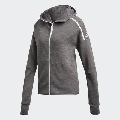Adidas Womens Z.N.E. Hoodie - Dark Grey/Heather - main image