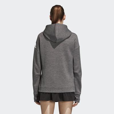 Adidas Womens Z.N.E. Hoodie - Dark Grey/Heather - main image