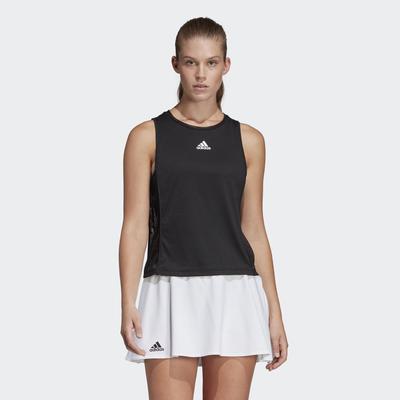 Adidas Womens Escouade Tank - Black/Shock Cyan - main image