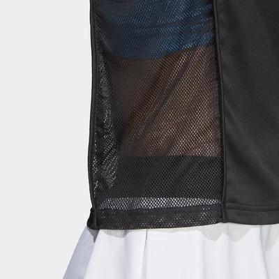 Adidas Womens Escouade Tee - Black/Shock Cyan - main image