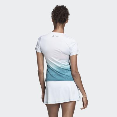 Adidas Womens Parley Tee - White/Blue Spirit - main image