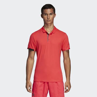 Adidas Mens MatchCode Polo Shirt - Shock Red/Night Met - main image