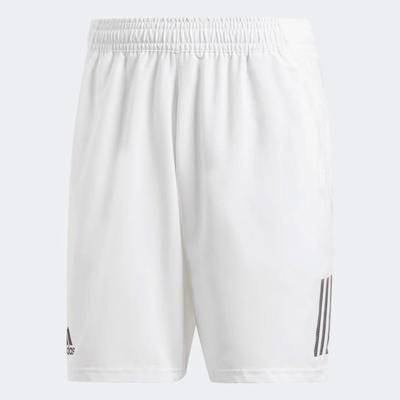 Adidas Mens Club 3-Stripes 9-inch Tennis Shorts - White/Black - main image