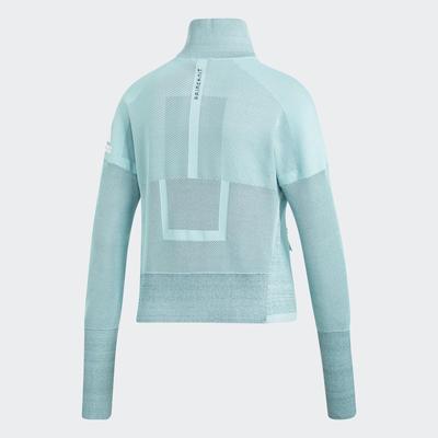 Adidas Womens Z.N.E. Heartracer Parley Jacket - Blue Spirit/Petrol Night - main image