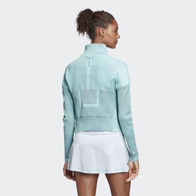 Adidas Womens Z.N.E. Heartracer Parley Jacket - Blue Spirit/Petrol Night - main image