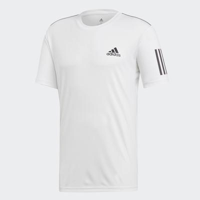 Adidas Mens 3-Stripes Club Tee - White/Black - main image
