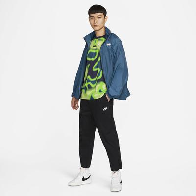 Nike Mens Printed Tennis Top - Neon Green - main image