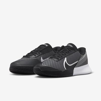 Nike Womens Court Air Zoom Vapor Tennis Shoes - Black - main image