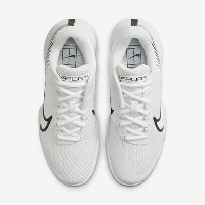Nike Womens Court Air Zoom Vapor Tennis Shoes - White/Black