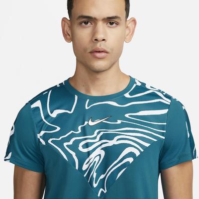 Nike Mens Dri-FIT Slam T-Shirt - Green Abyss/White - main image