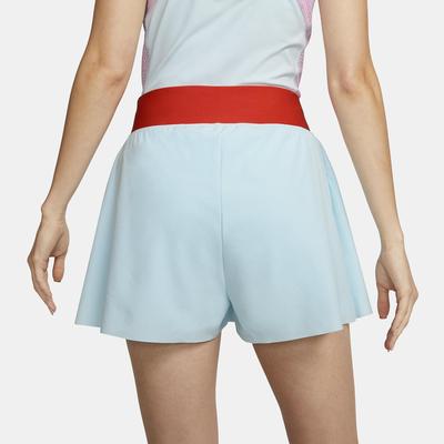 Nike Womens Dri-FIT Slam Shorts - Glacier Blue/Team Orange - main image