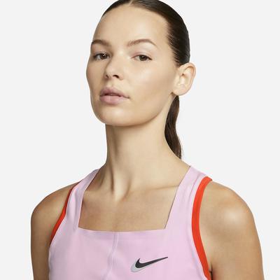 Nike Womens Dri-FIT Slam Tennis Tank - Light Arctic Pink/Glacier Blue - main image