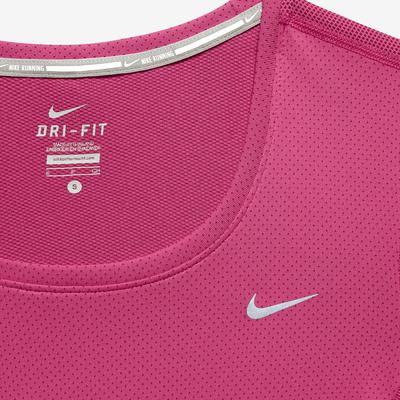 Nike Womens Dri-FIT Contour Long Sleeve Top - Vivid Pink - main image