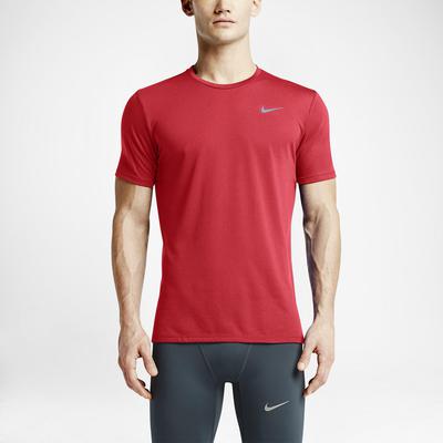 Nike Mens Dri-FIT Cool Tailwind Running Crew - Daring Red - main image