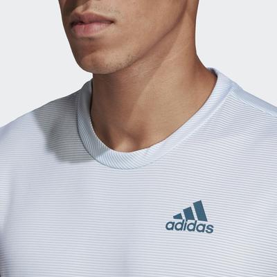 Adidas Mens Parley Striped Tee - White - main image
