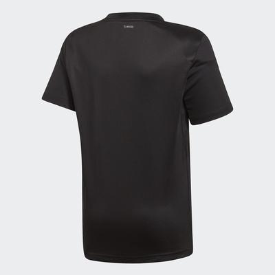 Adidas Boys 3-Stripes Club Tee - Black/White