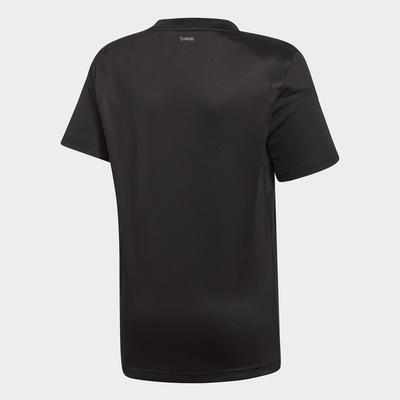 Adidas Boys 3-Stripes Club Tee - Black/White - main image