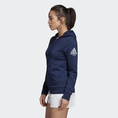 Adidas Womens Club Hoodie - Blue - main image