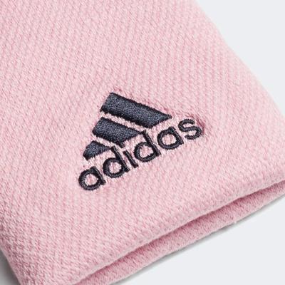 Adidas Tennis Large Wristbands - True Pink/Legend Ink