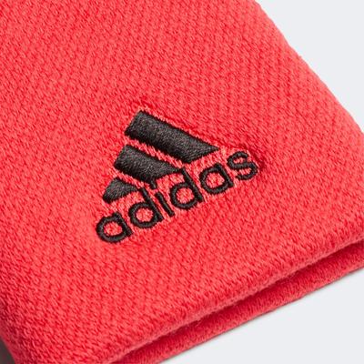 Adidas Tennis Large Wristbands - Shock Red - main image