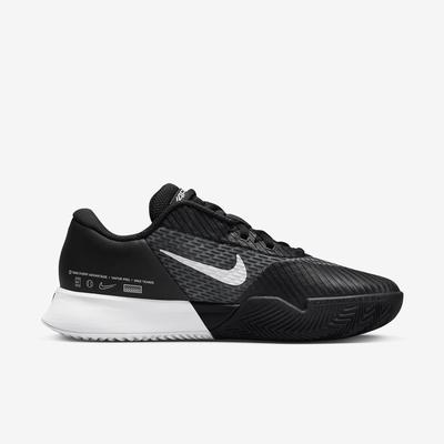 Nike Womens Court Air Zoom Vapor Pro 2 Clay Court Shoes - Black/White - main image