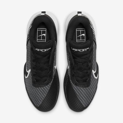 Nike Womens Court Air Zoom Vapor Pro 2 Clay Court Shoes - Black/White