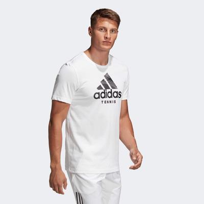 Adidas Mens Tennis Tee - White - main image