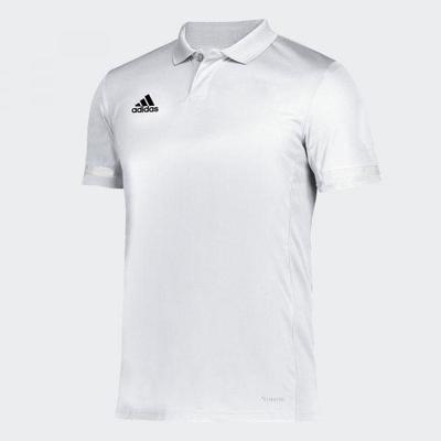 Adidas Mens Team 19 Polo T-Shirt - White - main image