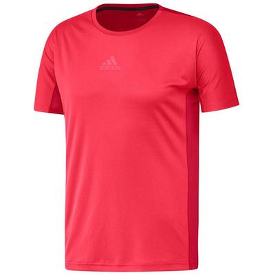 Adidas Mens Club Tee - Red/Active Pink - main image