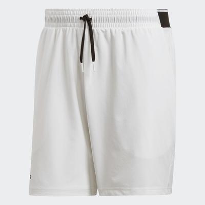 Adidas Mens Club Stretch Woven 7 Inch Tennis Shorts - White/Black