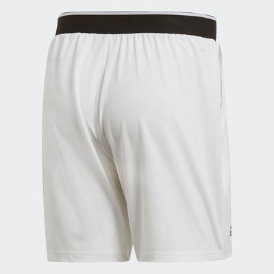 Adidas Mens Club Stretch Woven 7 Inch Tennis Shorts - White/Black - main image